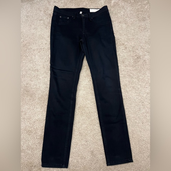 Rag & Bone Leggings in Black Plush Size 27 Jeggings Denim - Picture 7 of 13